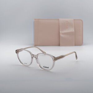Chloe CH0127O 004 Square Eyeglasses 51mm - Shiny Pink